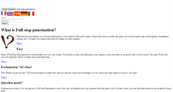 Desktop Screenshot of fullstoppunctuation.com