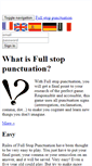 Mobile Screenshot of fullstoppunctuation.com