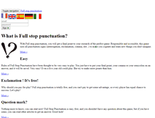 Tablet Screenshot of fullstoppunctuation.com